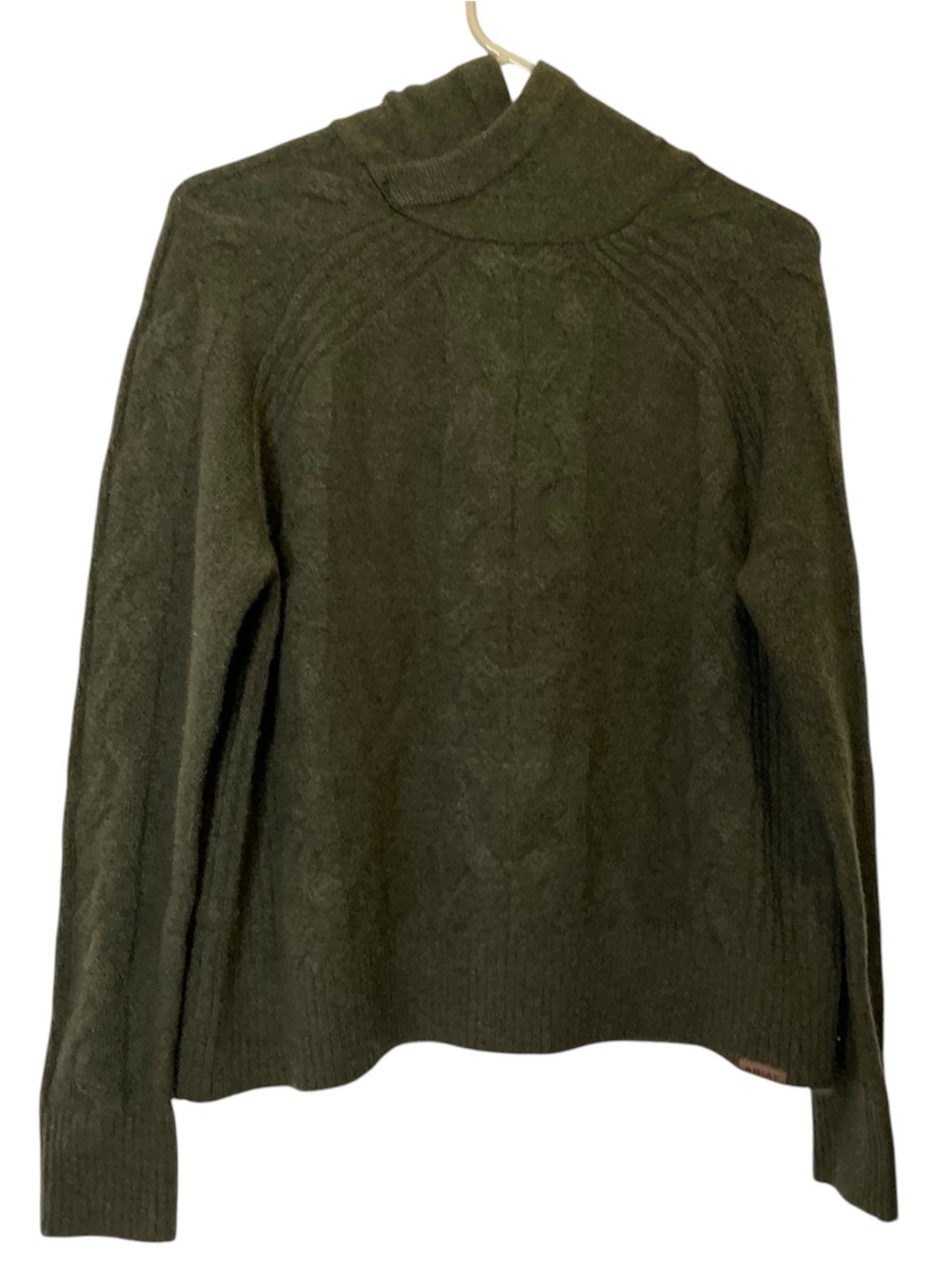 Ariat Novato Wool Blend Sweater in Olive Green Horse Bit Detail Size Small - Picture 5 of 16